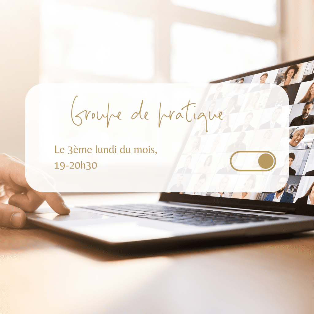 Groupe de pratique de Communication Transparente en ligne, rencontre mensuelle en visioconférence